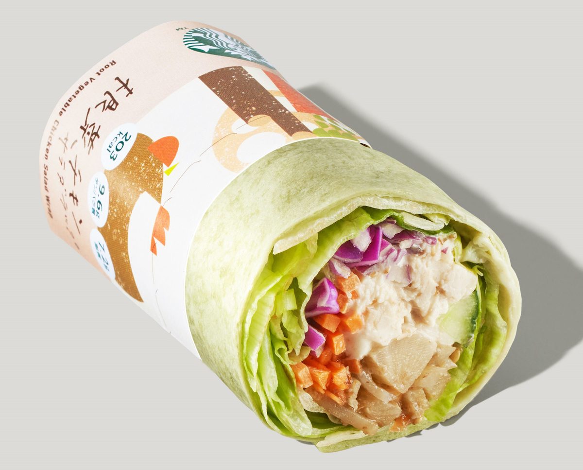 「根菜チキン サラダラップ」460円