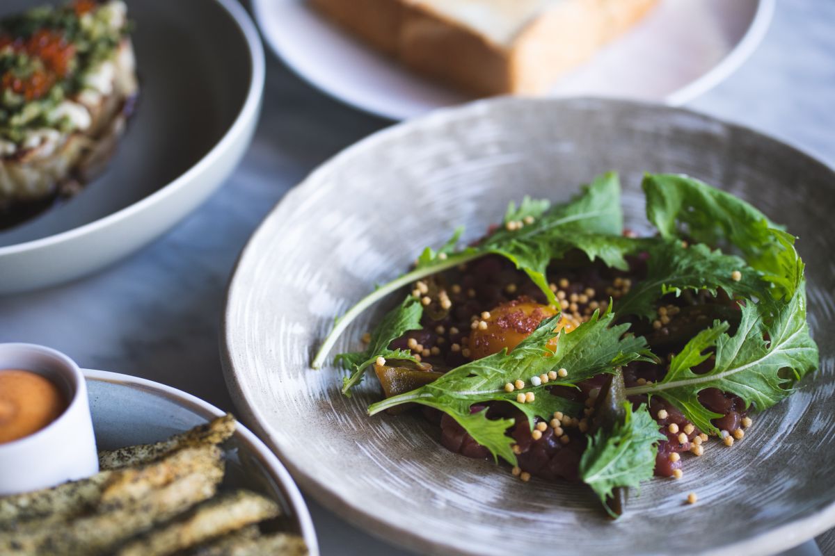 前菜の鹿肉のタルタル　$32 ／ロータス・ホノルル・アット・ダイヤモンドヘッド