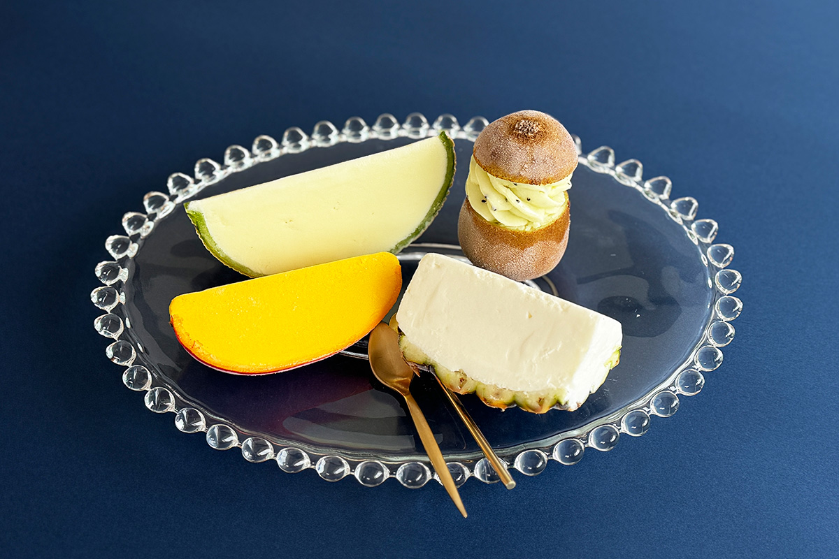 「フルーツソルベ詰合せ（ピーチパイン、マンゴー、キウイ、メロン）」ーーー円（2025年7月時点の価格）※それぞれ単品での販売もあり