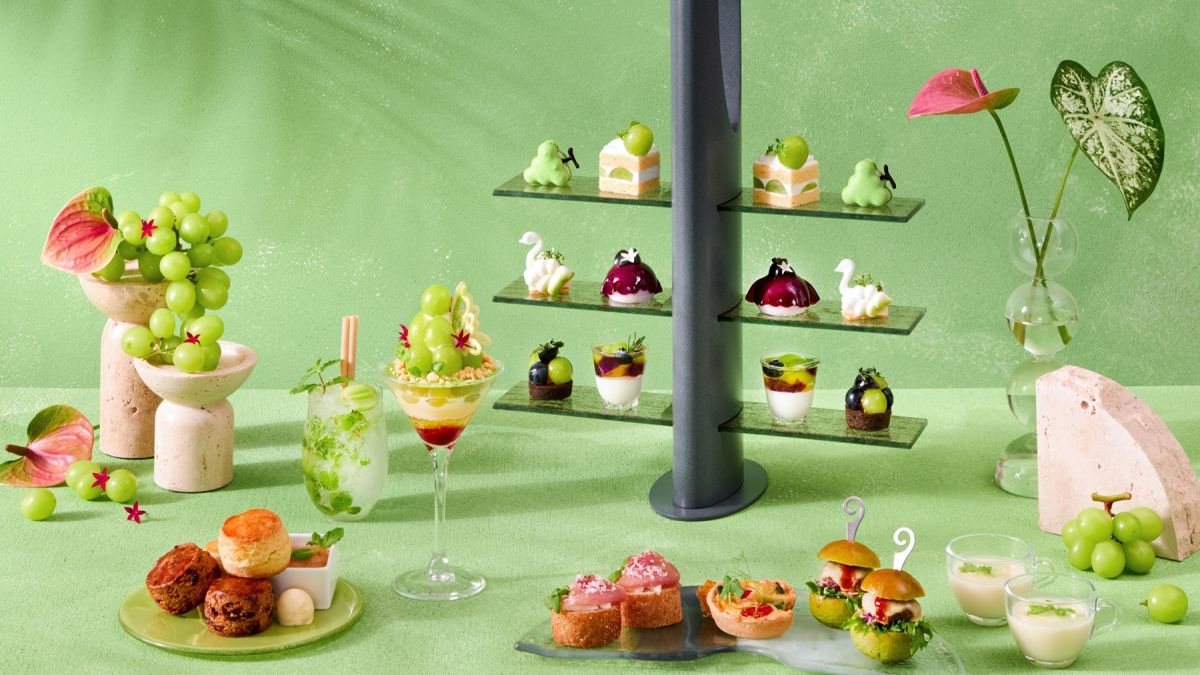 【ザ・サウザンド京都】華やかなパルフェが主役！ 「シャインマスカット・パルフェ・アフタヌーンティー」8月25日より【約1カ月限定開催】