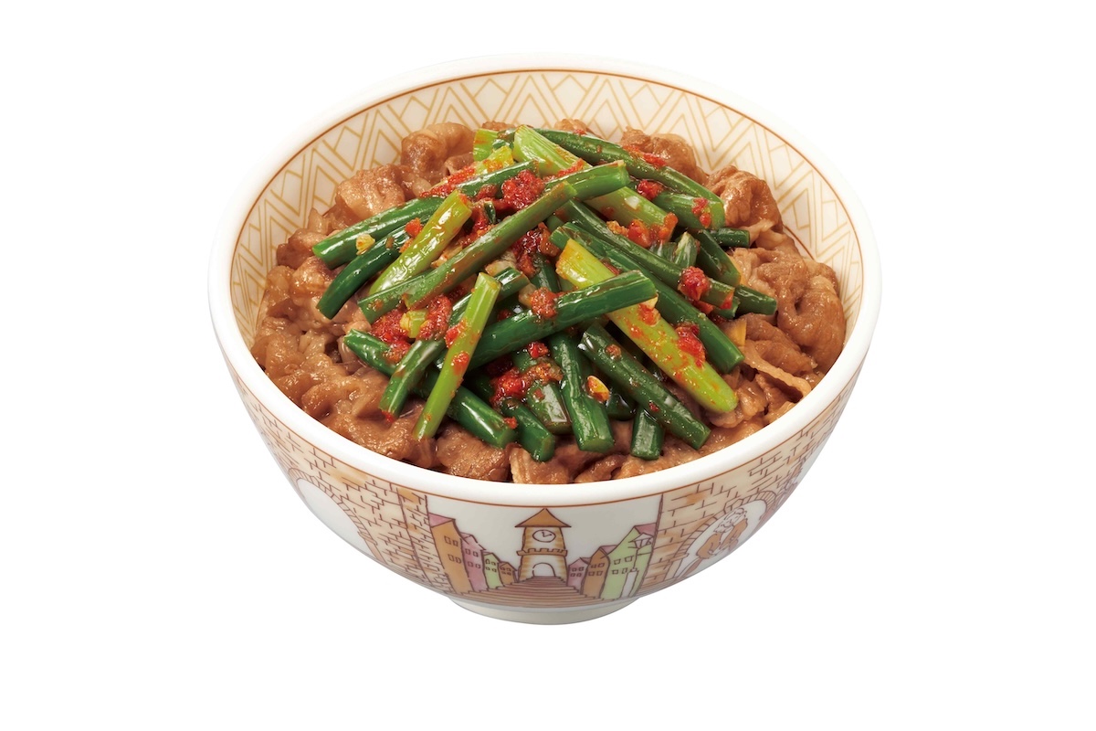 「ニンニクの芽牛丼」並盛 690円