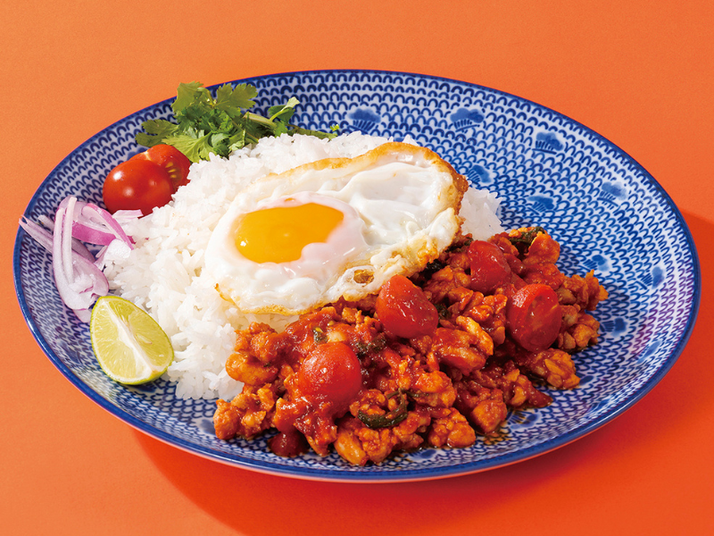 「トマトのガパオ」1280円