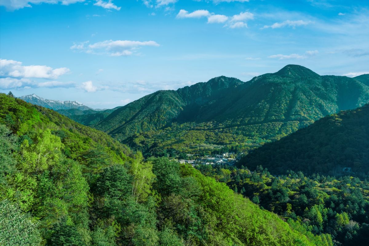 奥飛騨温泉郷（平湯温泉）全景