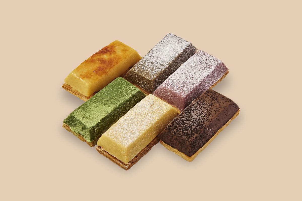 生スイートポテト 定番ボックス (プレーン、紅いも、ブリュレ、抹茶、 ほうじ茶、カカオ)6個入1950円