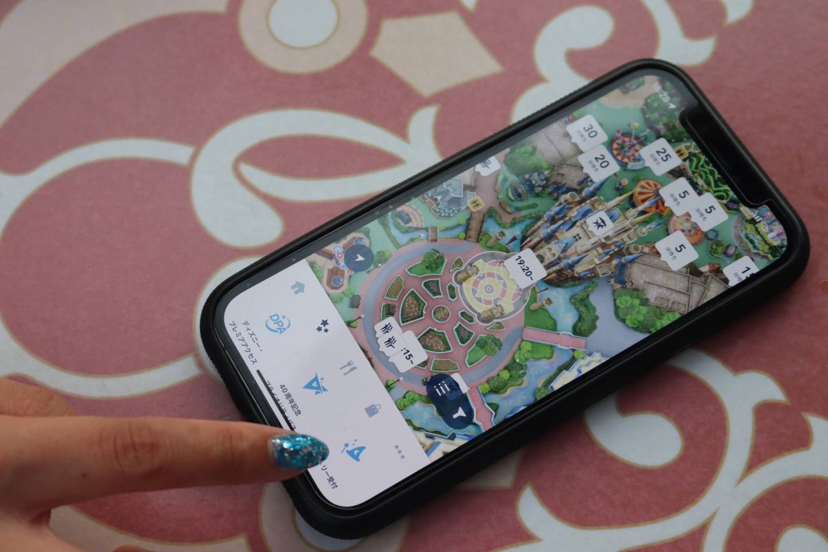 エントリー受付はスマホの東京ディズニーリゾート・アプリから