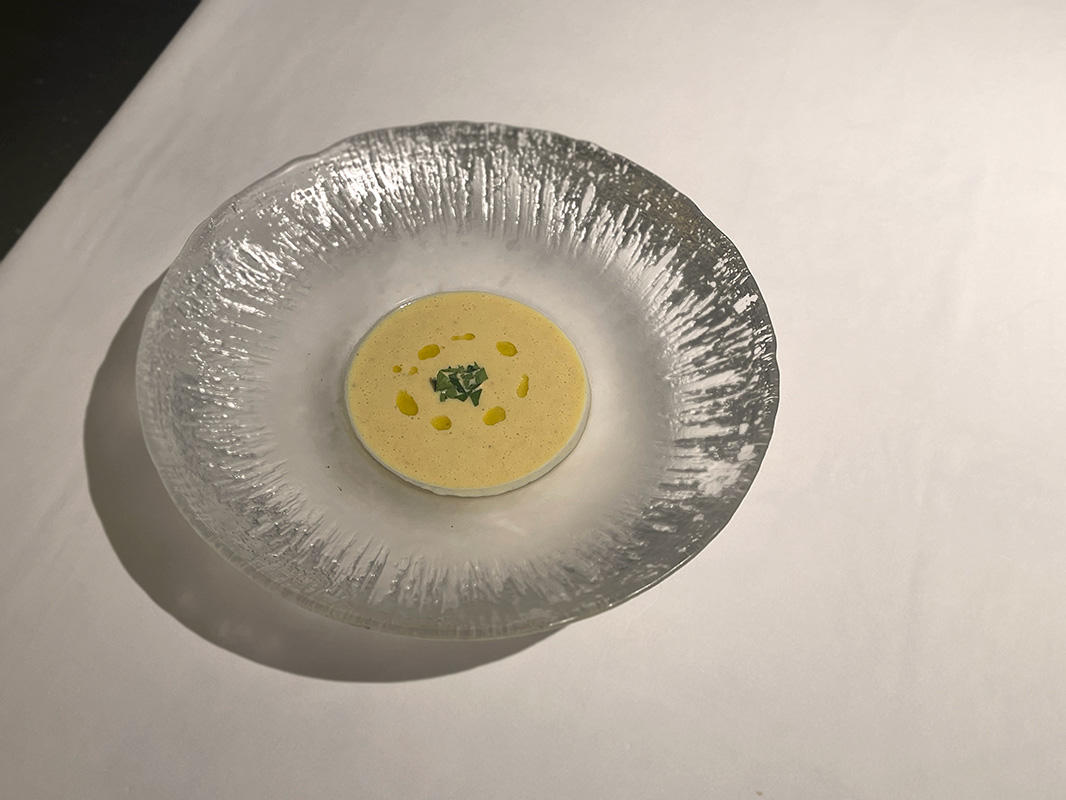 「トウモロコシの冷製スープ」