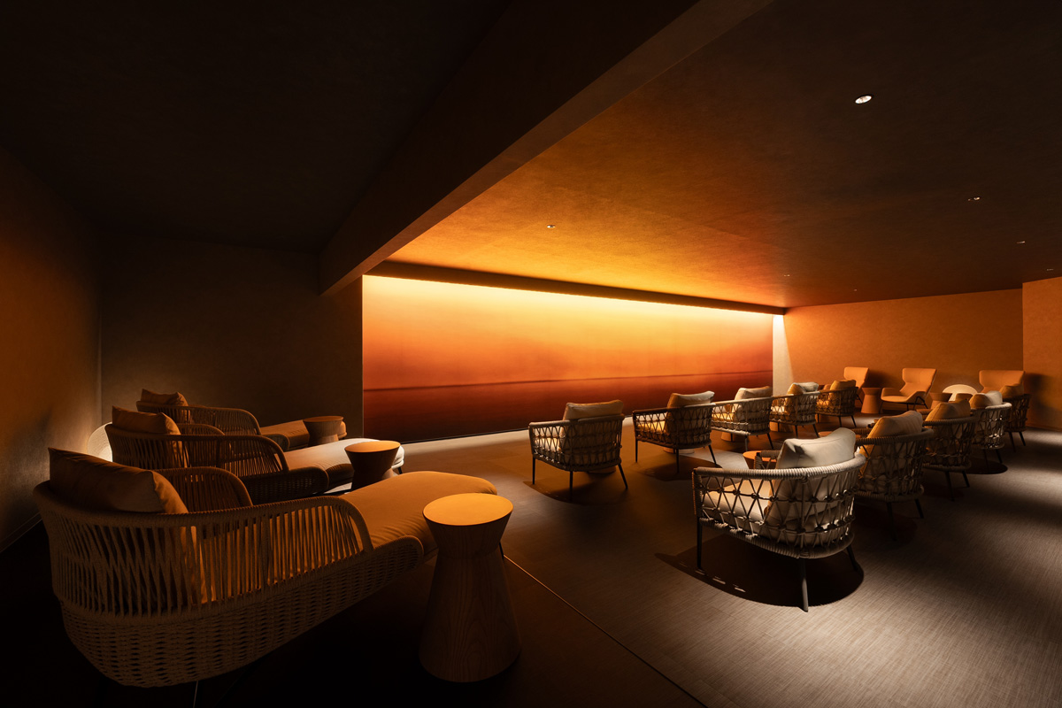 湯上り後にほっと一息つける温泉ラウンジ