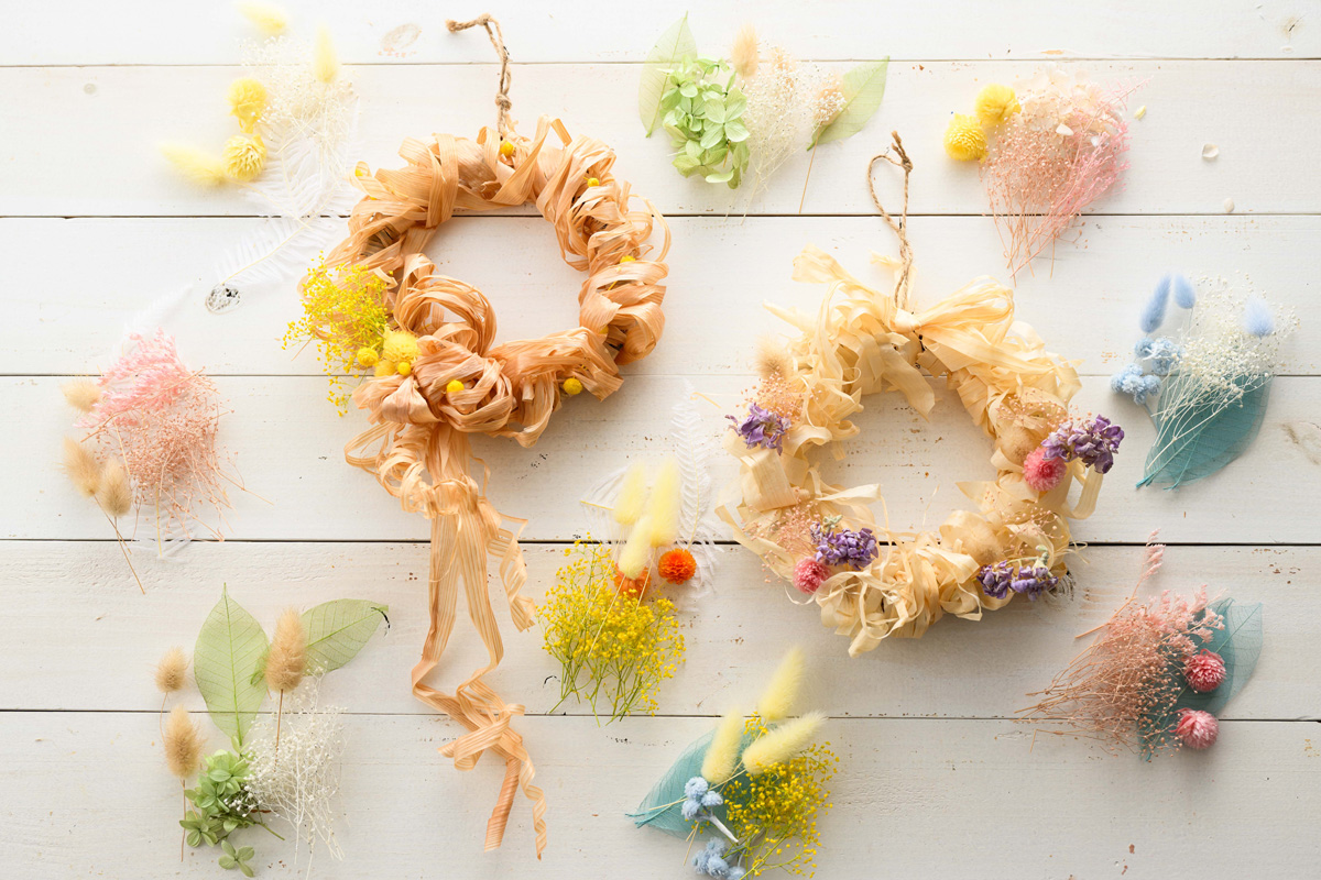 奈良県吉野の木々で自分だけのリースを作る「リースクラフト体験」