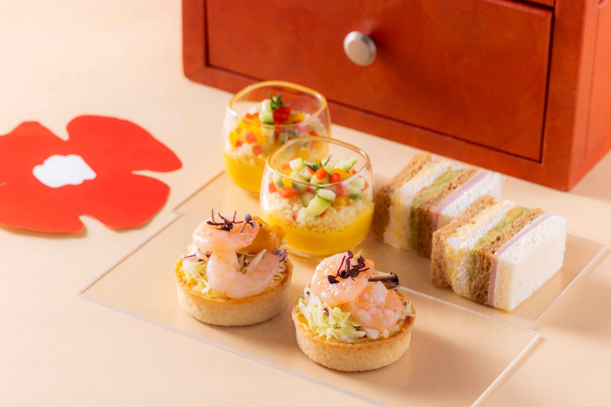 「リトルミイのアフタヌーンティー」　セイヴォリーメニュー（一部）