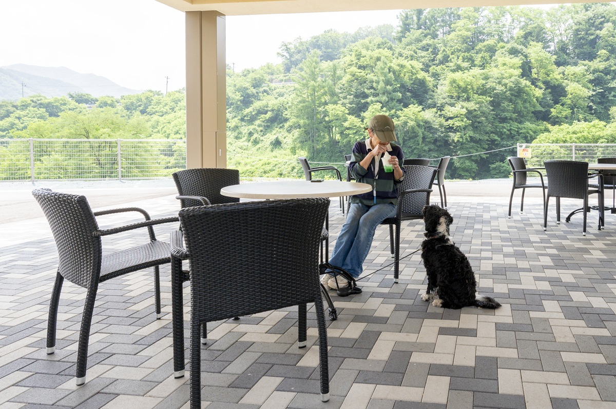 「道の駅 八千穂高原」ついついガードが甘くなり、アイスクリームを一口あげたくなるかも