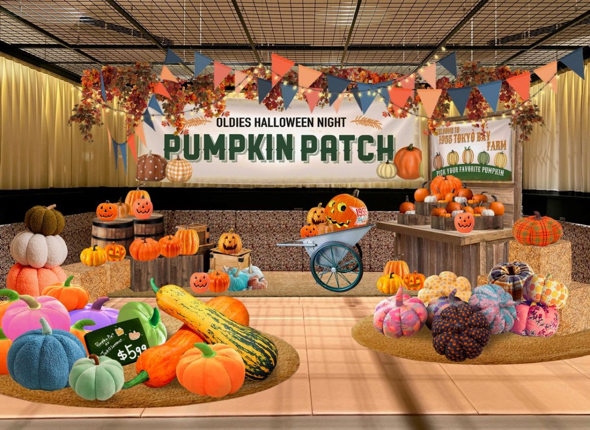 パンプキンパッチ風フォトスポット