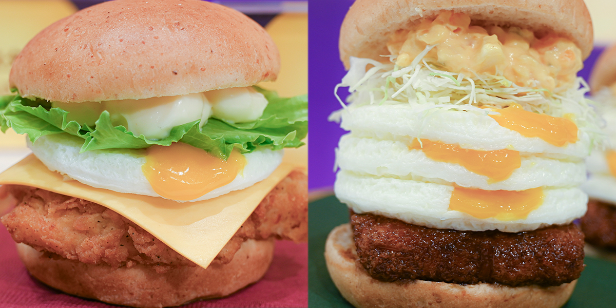 【ケンタッキー・新メニュー】「とろ～り月見」シリーズを食べ比べ！「とろ～り月見チーズフィレバーガー」「トリプル月見バーガー」を実食レポート