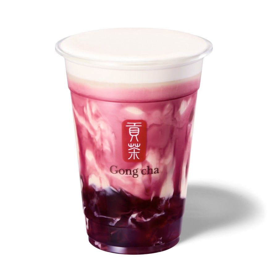 「あふれる巨峰 ミルクティー（ICED/M）」 650 円