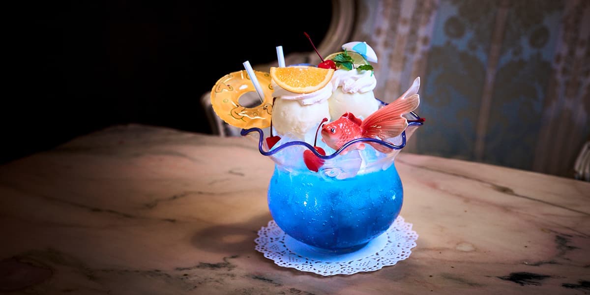 喫茶ベリエ「金魚鉢クリームソーダ」