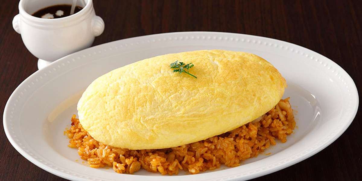 「CAFÉ AUX BACCHANALES」オムライス