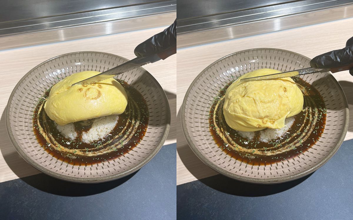 「ハンバーグオムライス デミグラス」サラダ付き 2000円