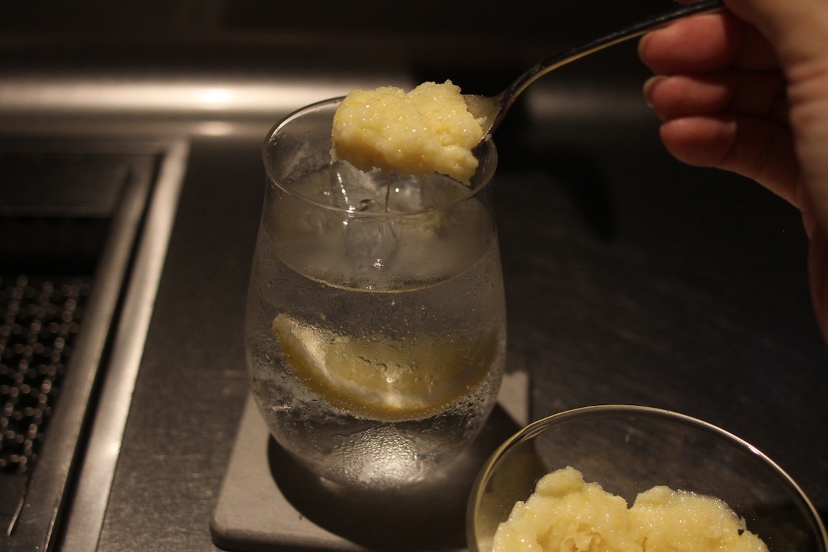 「濃厚すりおろしレモン」をイン！