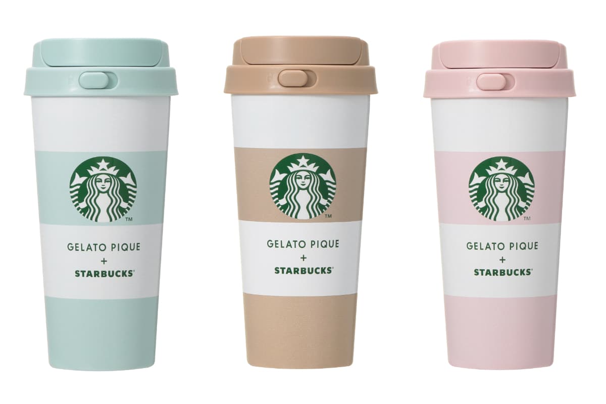 Starbucks ✖️ GELATO PIQUEミントグリーン 水筒 gelato pique リッドカバーベアチャーム付きステンレスボトル