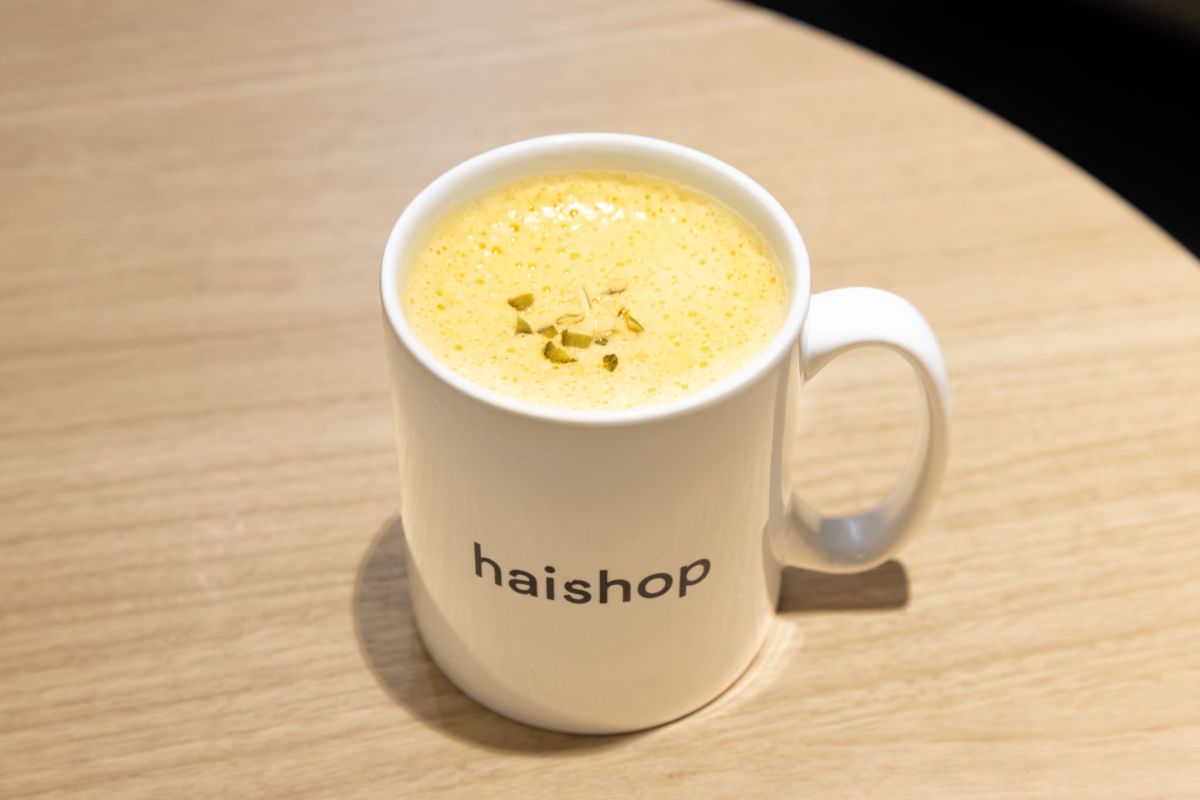  haishop cafe／7階／「フェアトレードスパイスパンプキンラテ」