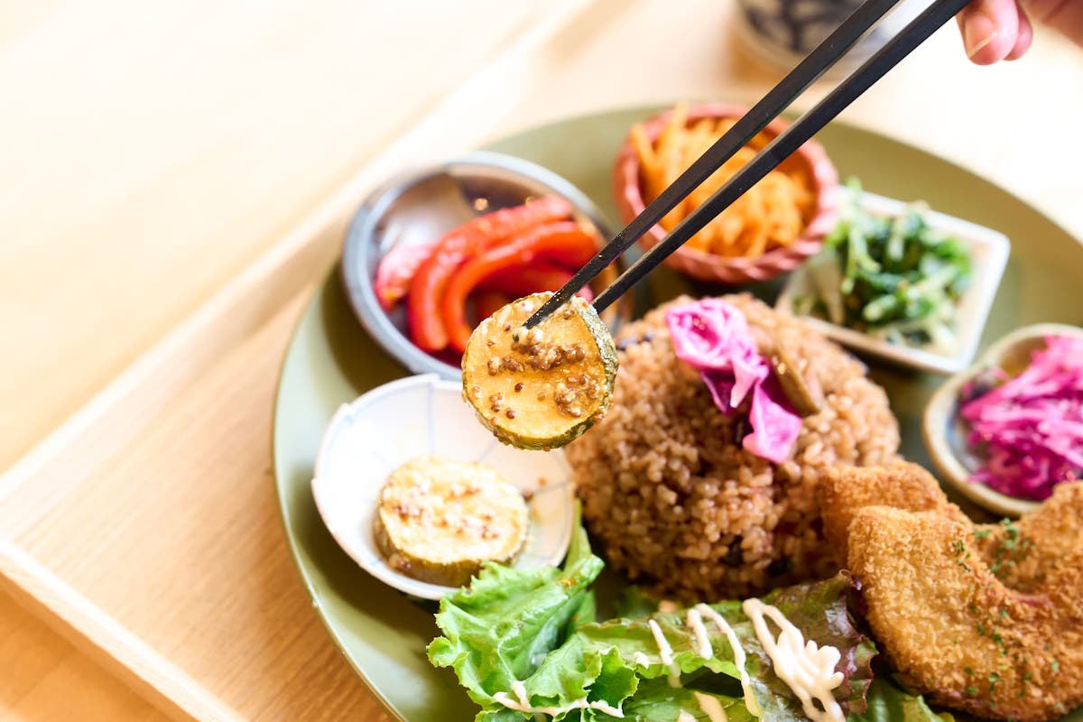 「車ふカツプレート」副菜