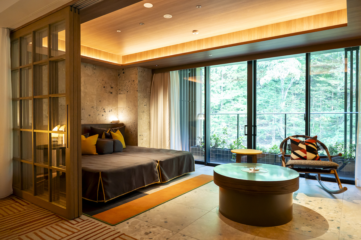 ラグジュアリーツインルームの「インナーバルコニー」