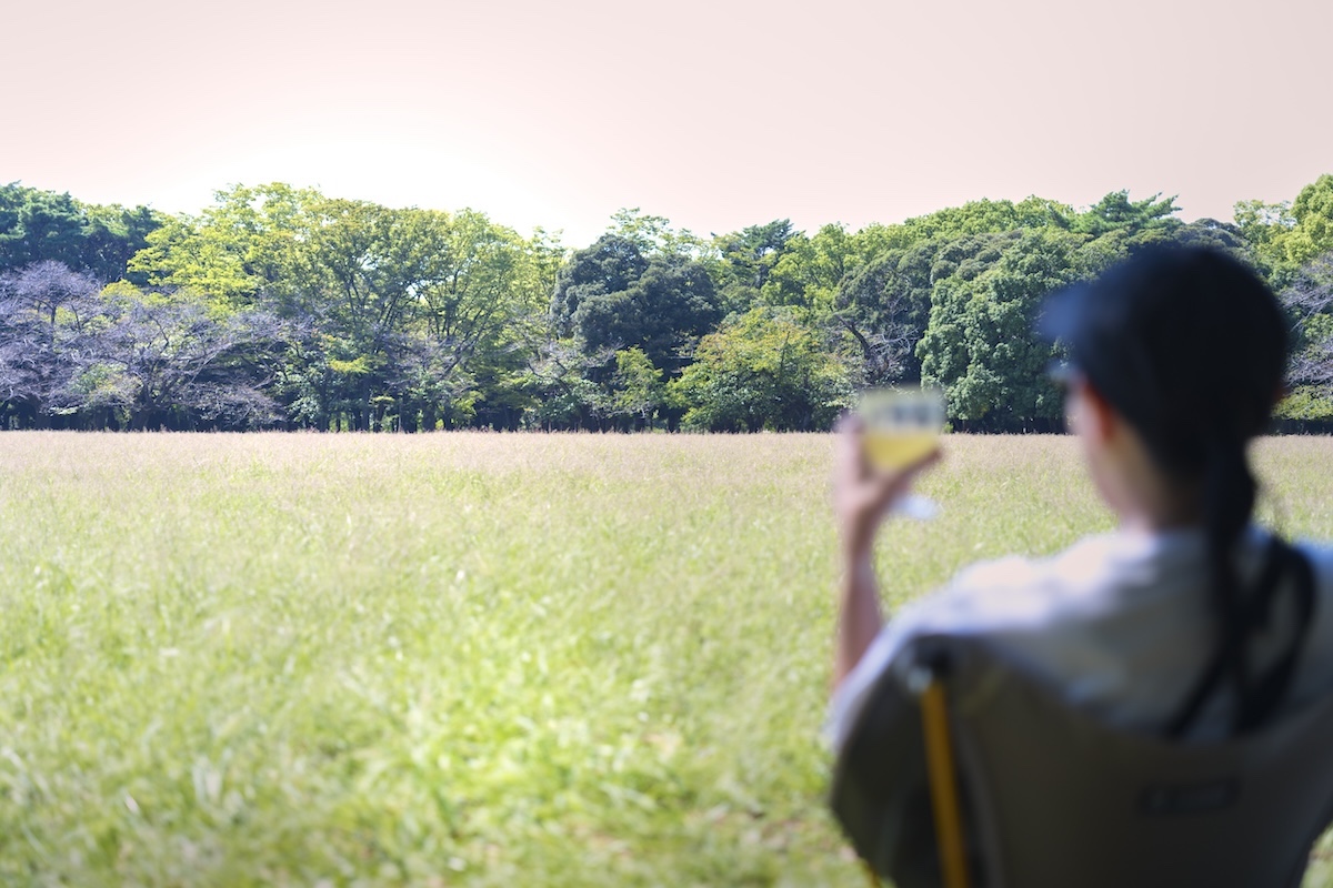 目の前に広がる中央広場