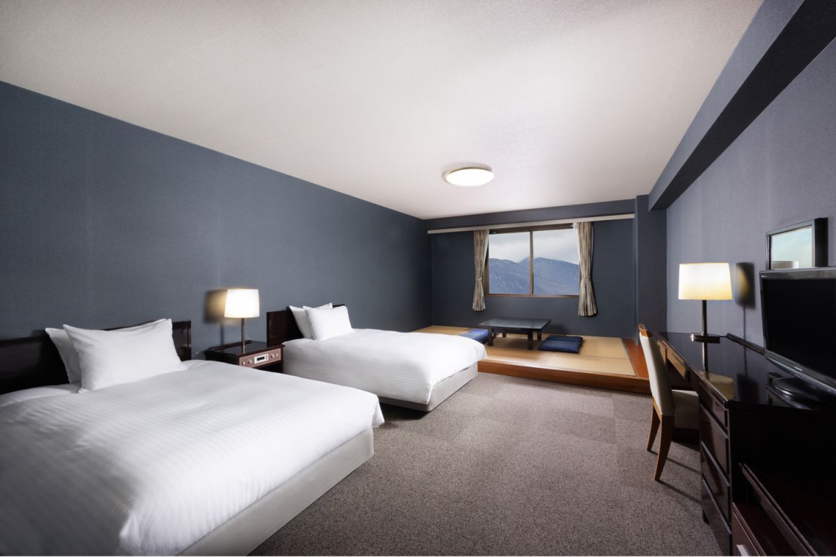 蔵王の大自然を客室から感じられます。