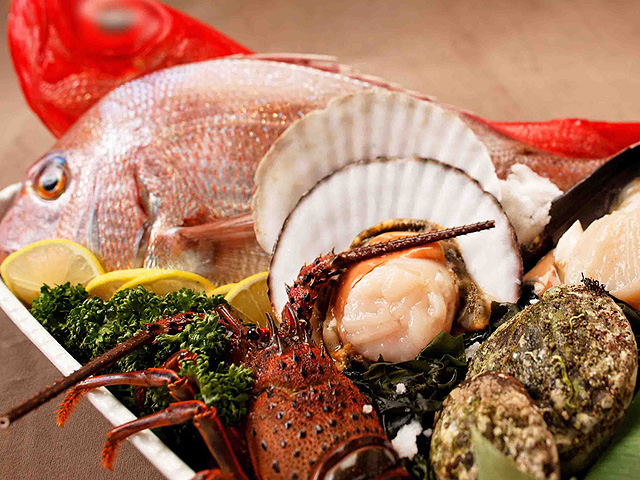 「鉄板焼 いちか」魚介