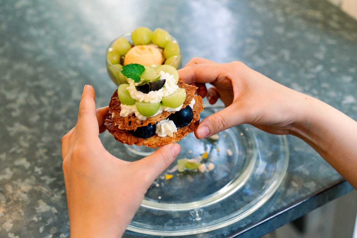 「シャインマスカットのパフェ」2