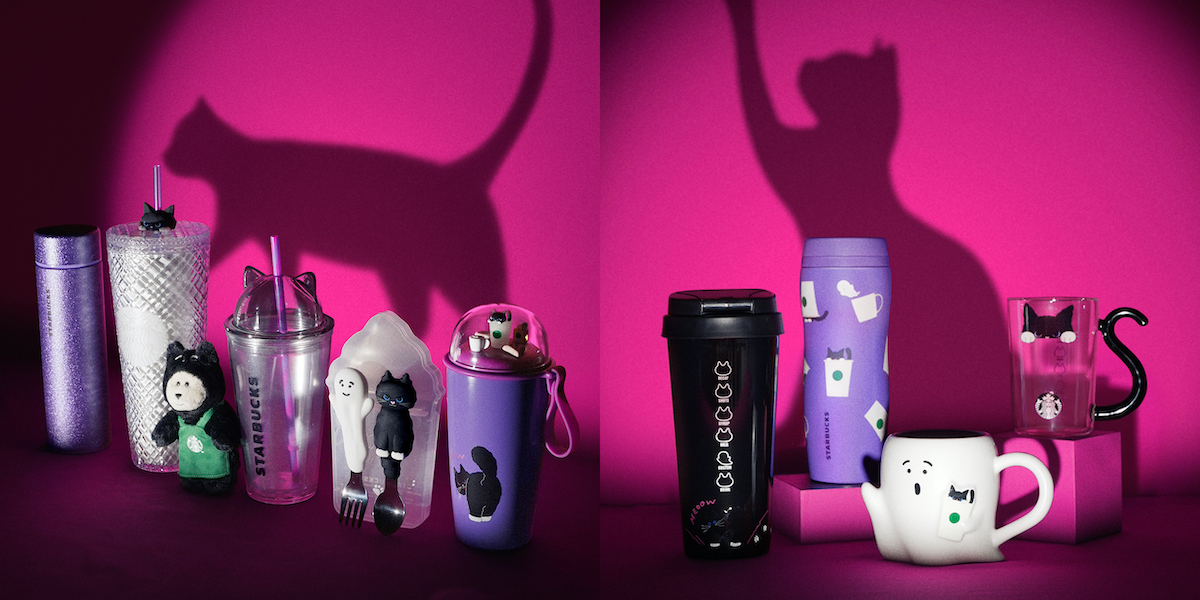 スタバ新作グッズ】黒猫にキュン♪ 「ハロウィングッズ2025」が