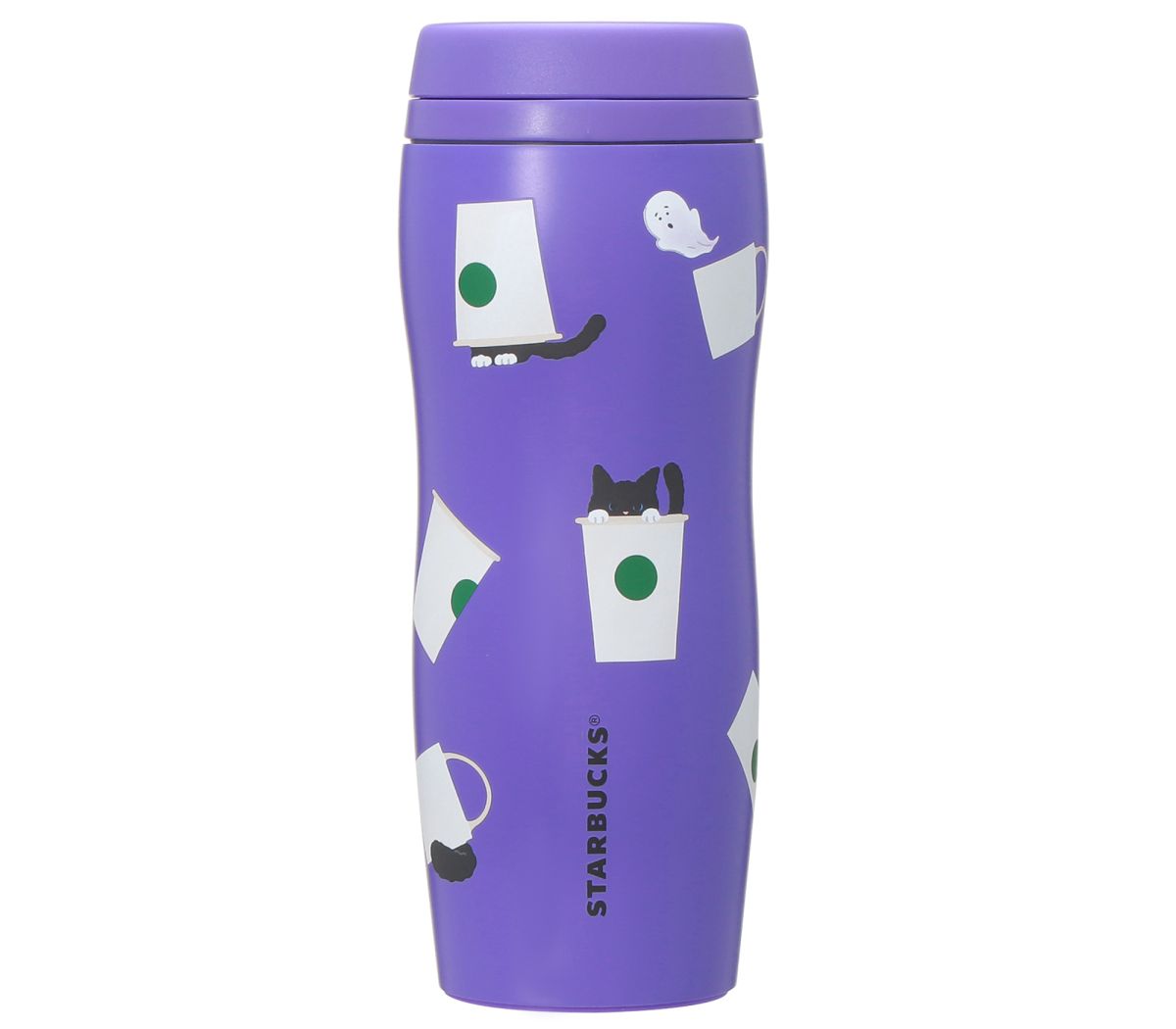 「ハロウィン2025カーヴドステンレスボトルキャット」355ml 4700円