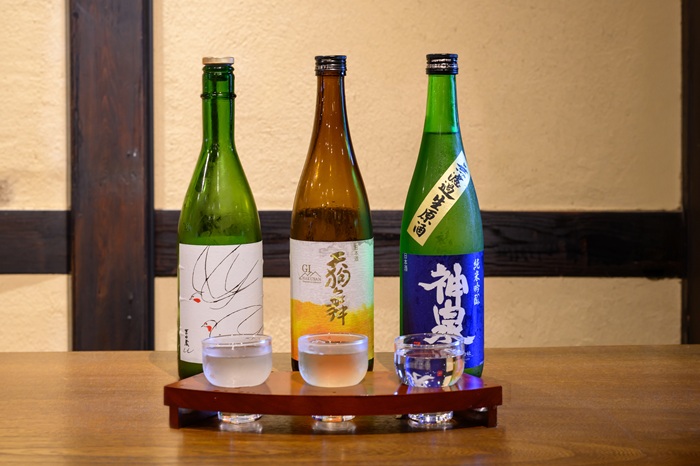 「日本酒の飲み比べ3種」 2000円