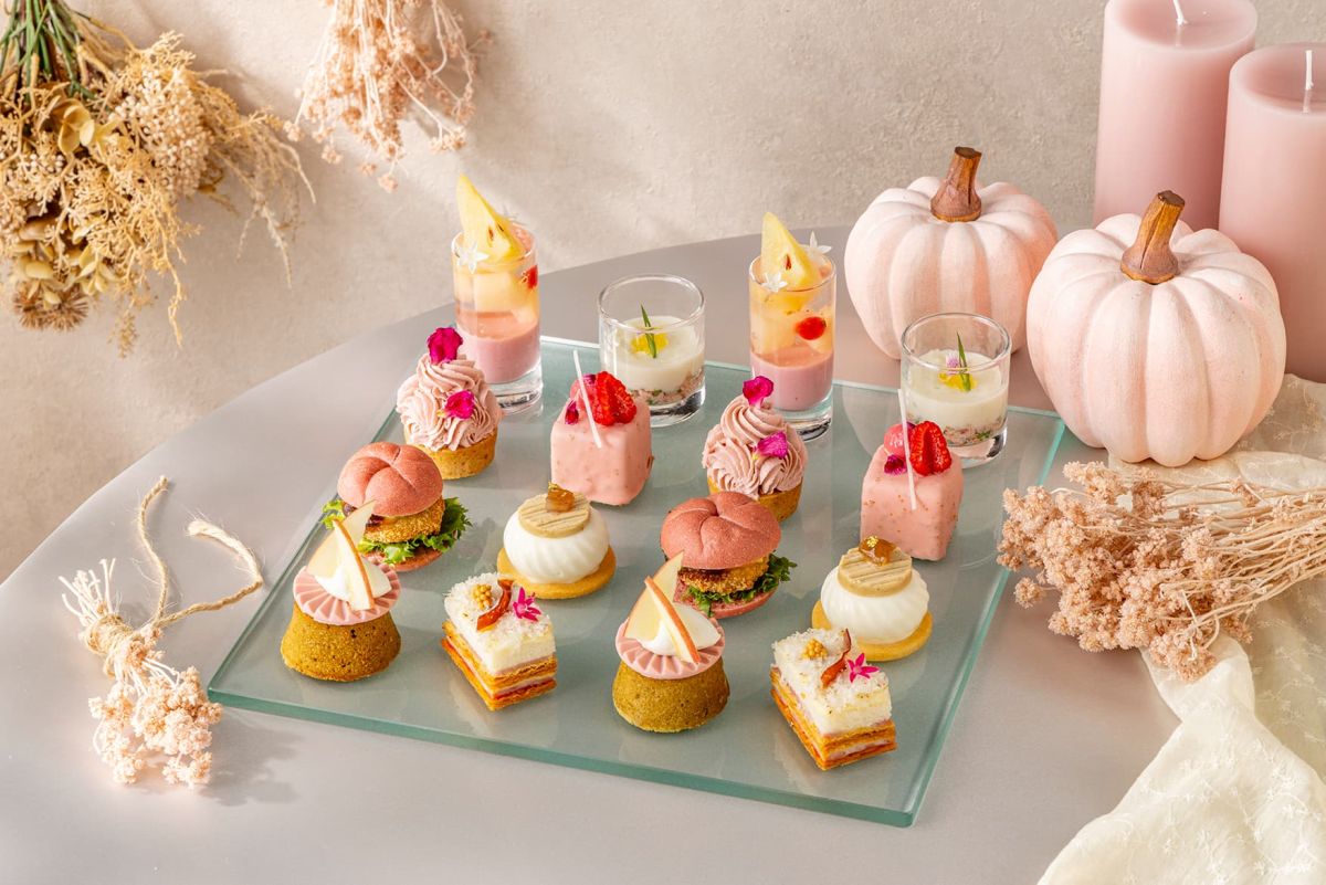 さつまいもや栗など旬の味覚が彩るアフタヌーンティー