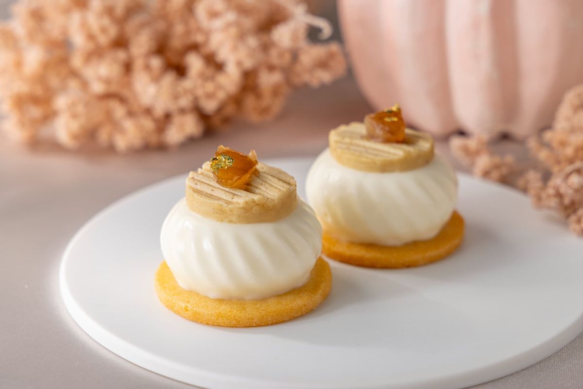 栗とオレンジのムース