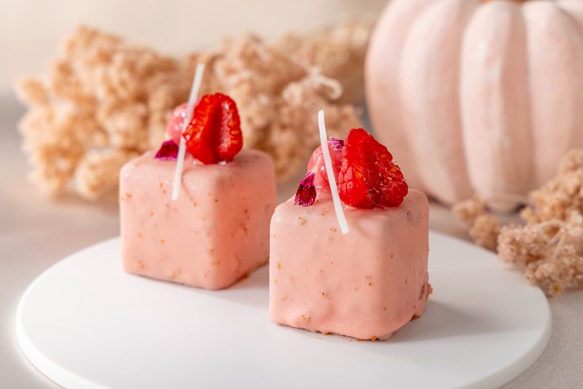 ミルクチョコレートとラズベリーのムース