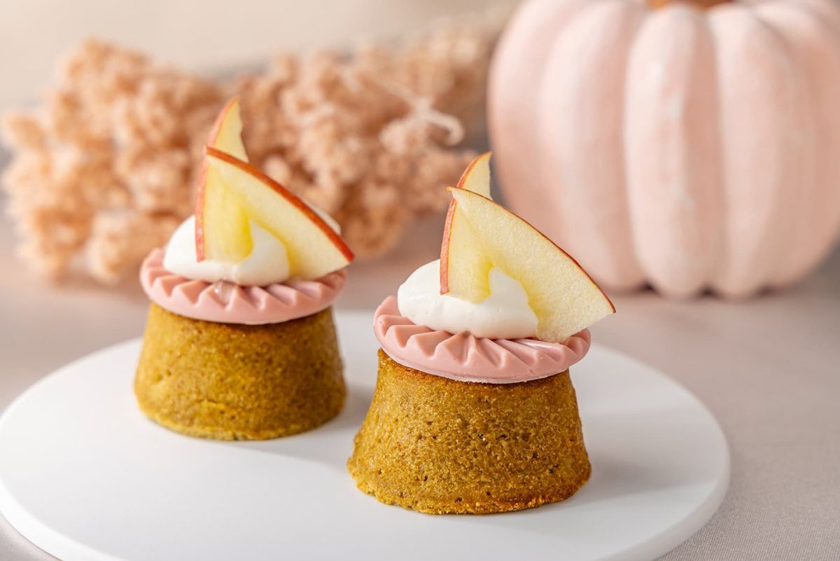 ほうじ茶とクリームチーズ　りんごジャム