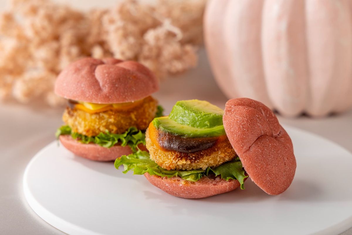 ベジタブルバーガー　かぼちゃ仕立て