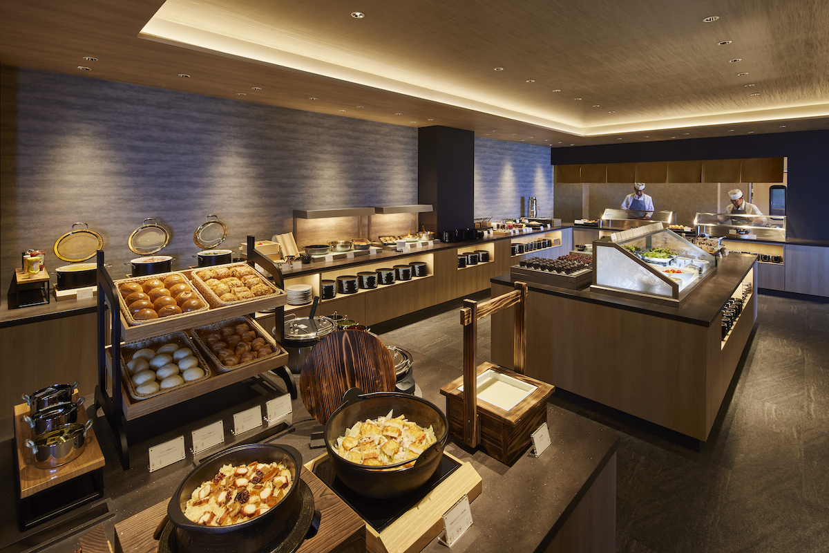 朝食ビュッフェ会場はディナーと同じ