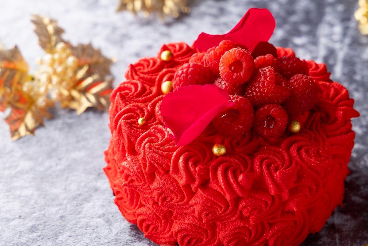 「Ruby Blossom　～赤のワントーンが映える～」直径約15cm&times;高さ9cm 6800円