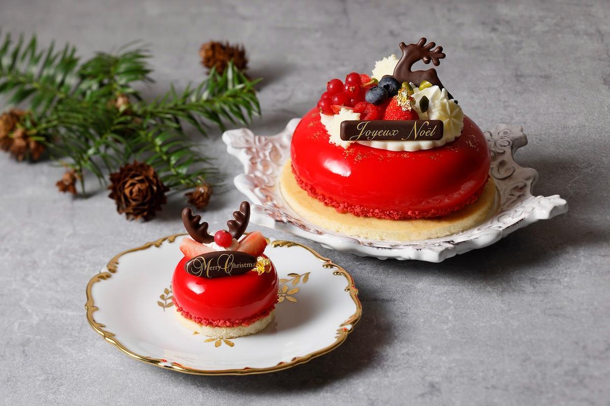 「ノエル・ルージュ」直径約15cm 5500円／直径約7cm 1200円