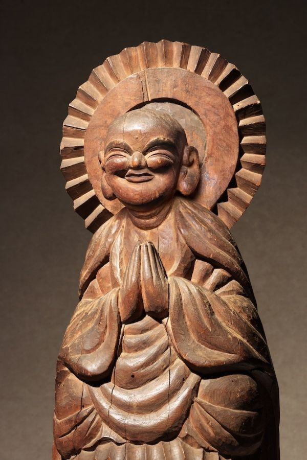 木喰上人《地蔵菩薩像》1801年　日本⺠藝館蔵