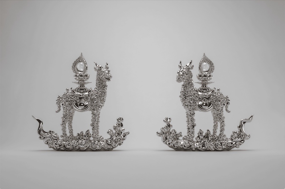 名和晃平「Trans-Sacred Deer (p_cloud_agyo) / Trans-Sacred Deer (p_cloud)」