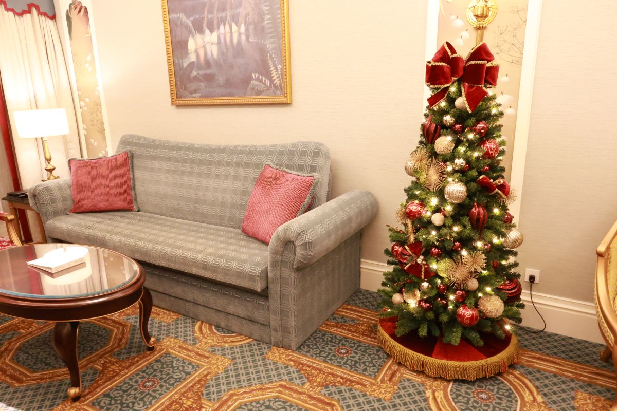 グランドシャトー客室のクリスマスツリー