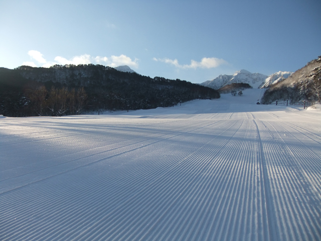 整備された広いゲレンデ