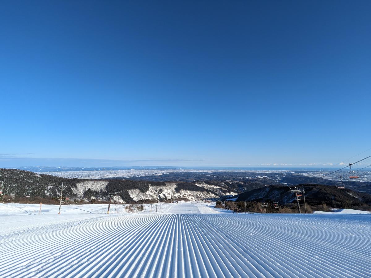 フラットで緩やかなゲレンデ