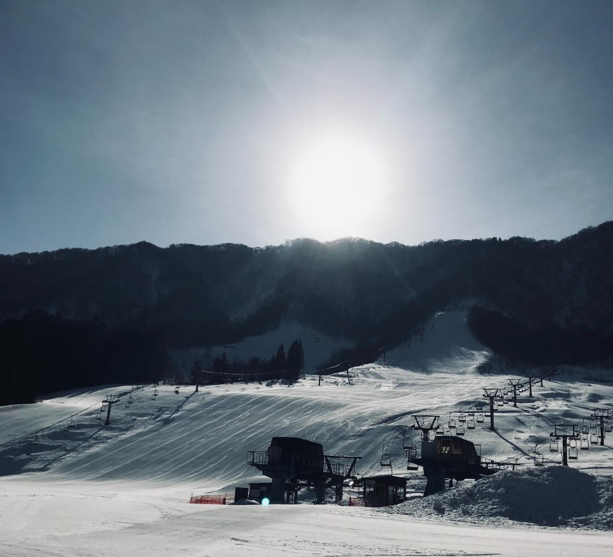 のびのびとすべれる広いゲレンデ