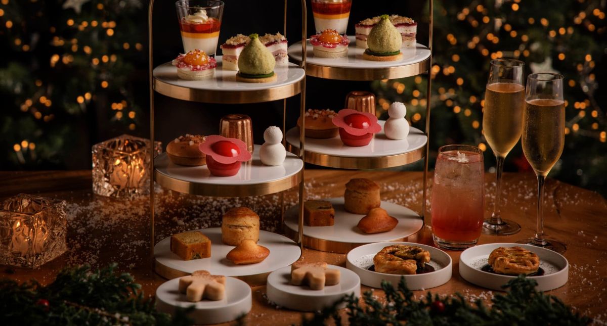 【フォーシーズンズホテル東京大手町】ホリデーの華やぎを本格スイーツと感じる「フェスティブアフタヌーンティー」