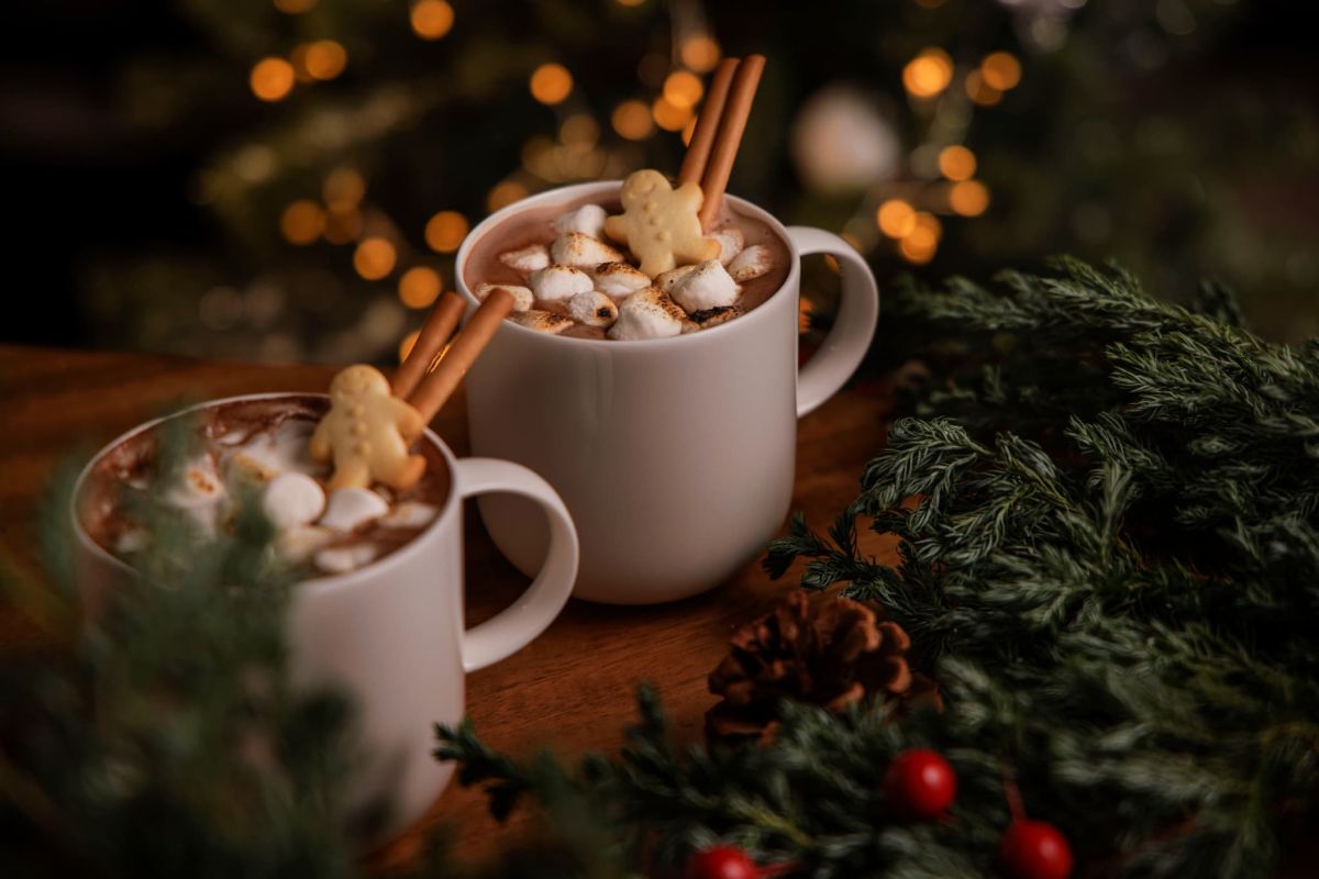 フェスティブ限定の特別ドリンク　ホットチョコレート