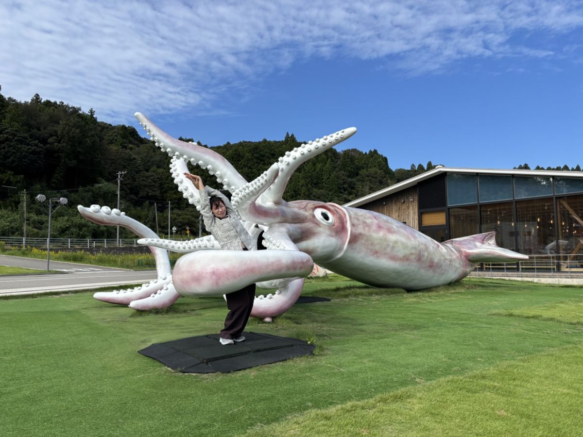 「イカキング」は絶好の撮影スポット