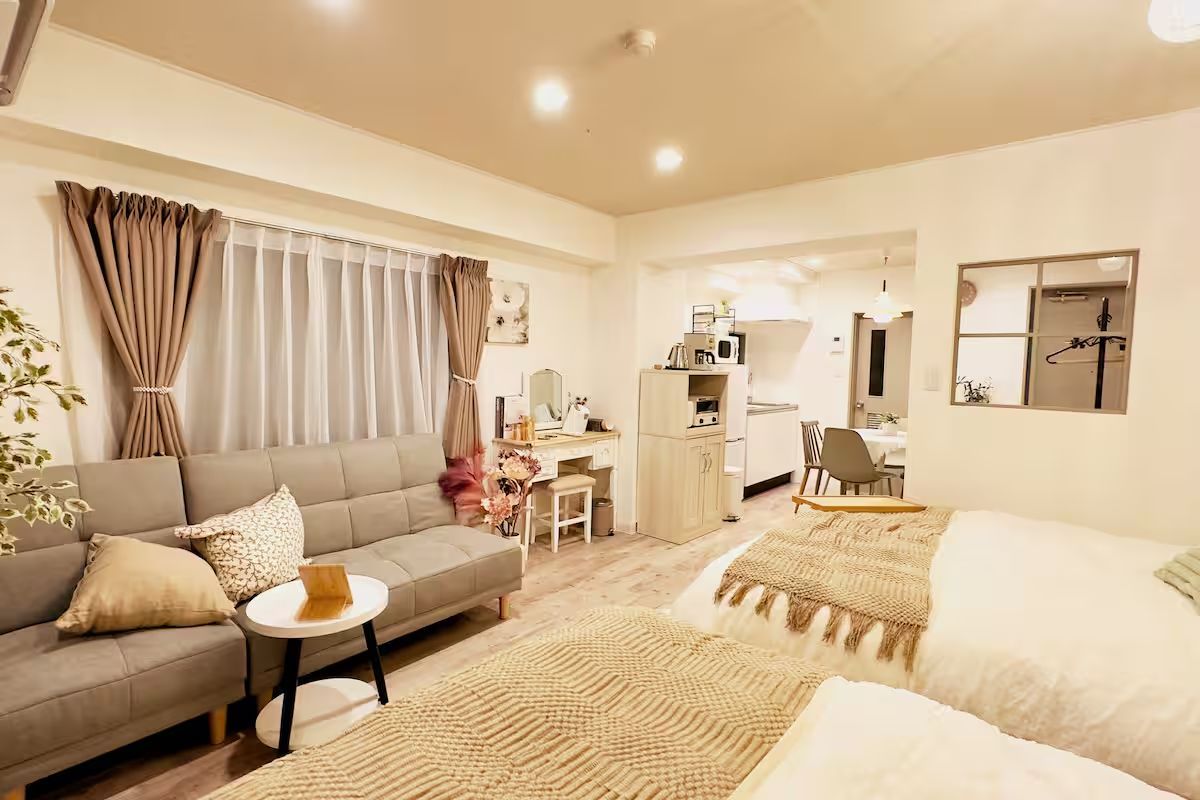 リビング・寝室／Photo：Airbnb